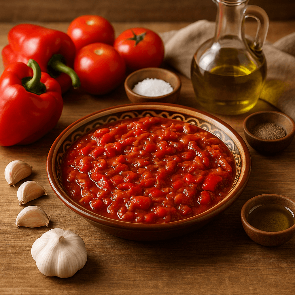Salade Cuite de Poivrons et Tomates