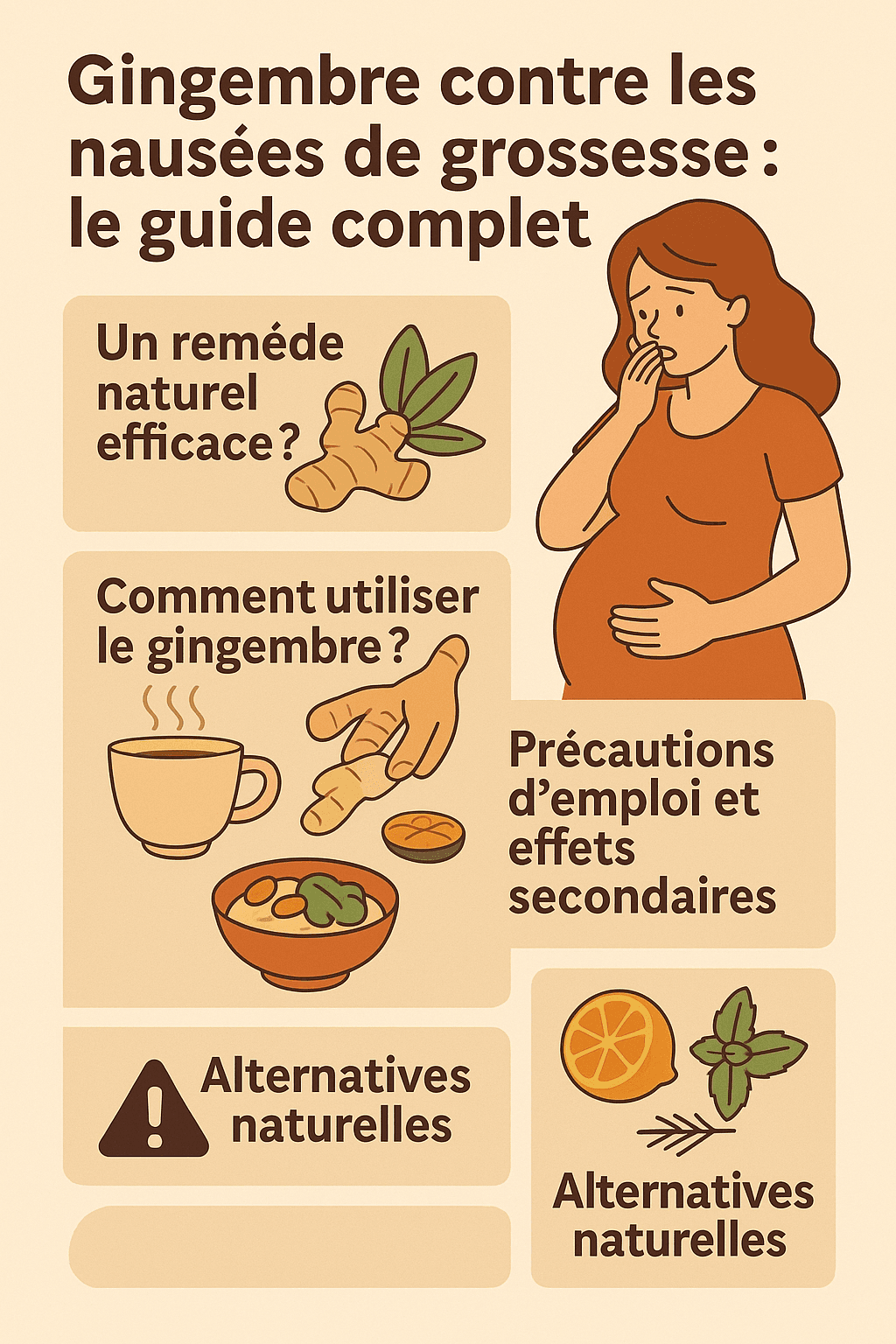 gingembre contre les nausées
